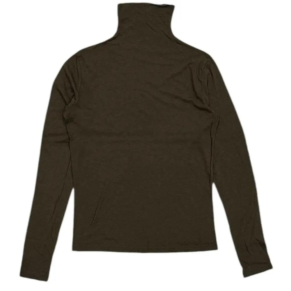 Buck Mason Women's Cloud Jersey Turtleneck Slim Fit Wool Blend Long Sleeve Top - Picture 1 of 6